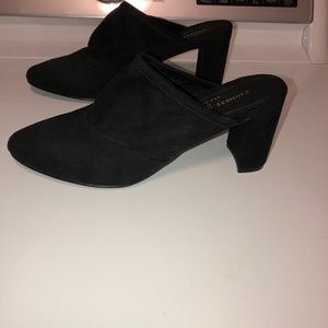 Black mule heels